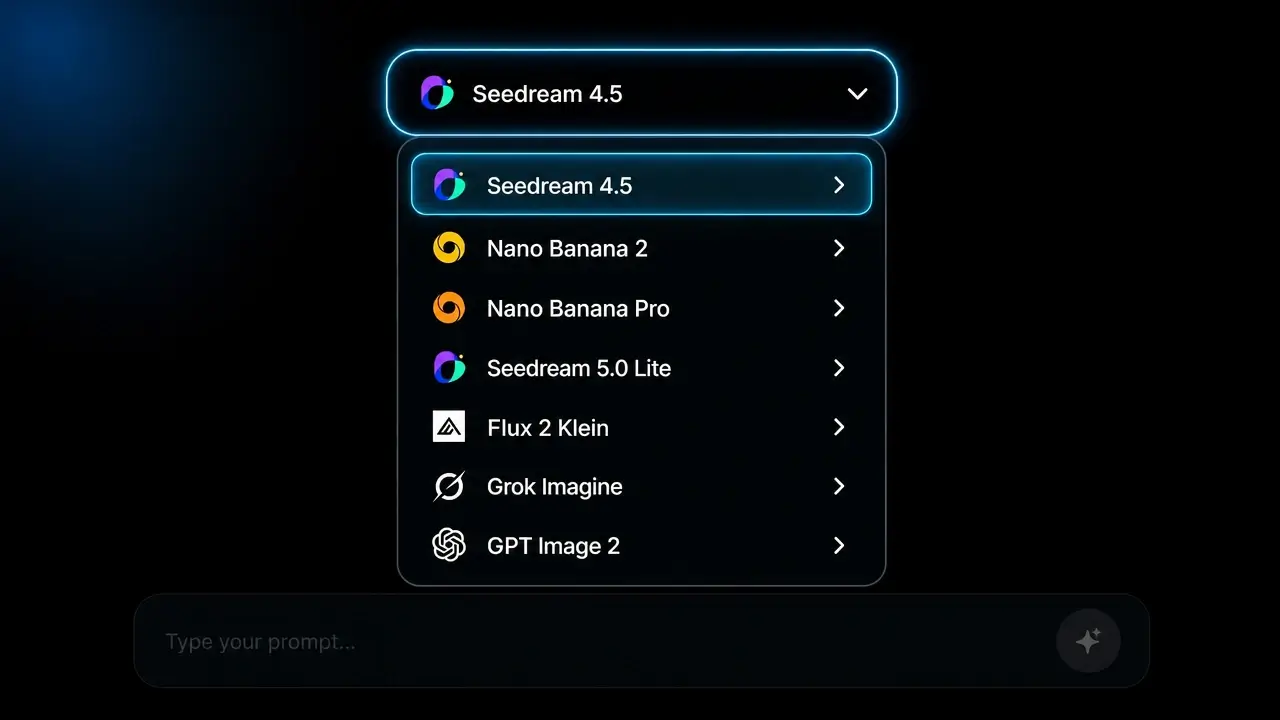 Select Seedream 4.5