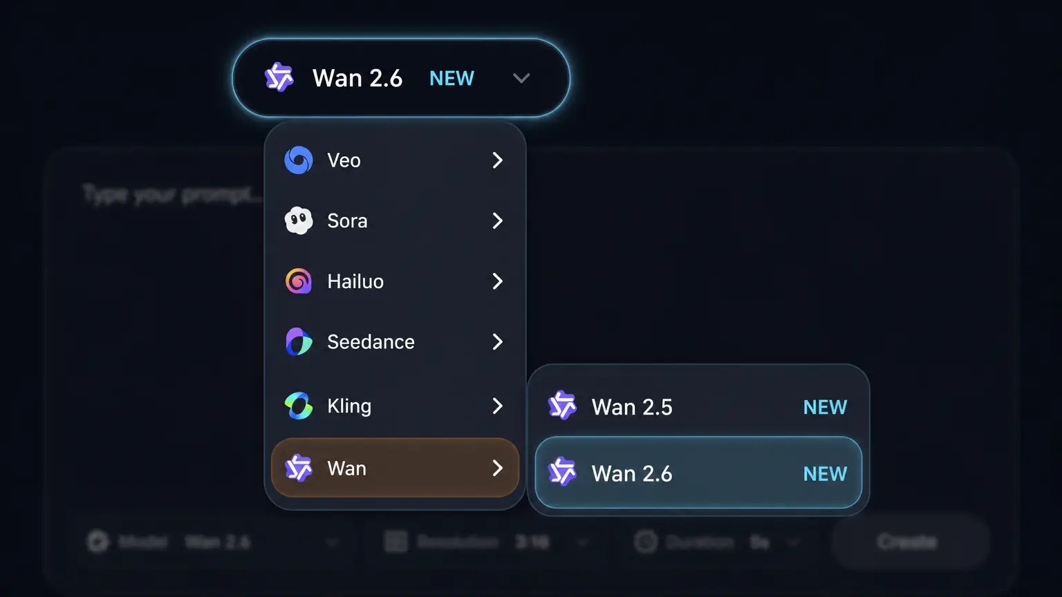 Select Wan 2.6